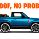 A photo of a convertible Land Rover Defender from Heritage Customs.